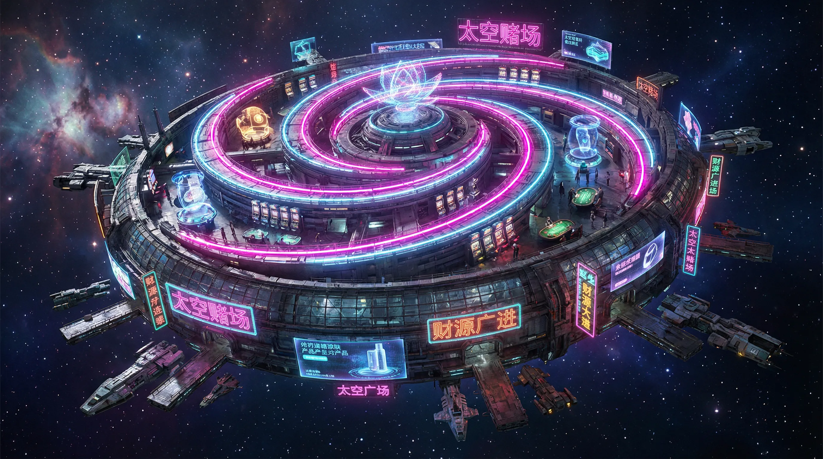 澳彩银河娱乐赛博朋克星际空间站