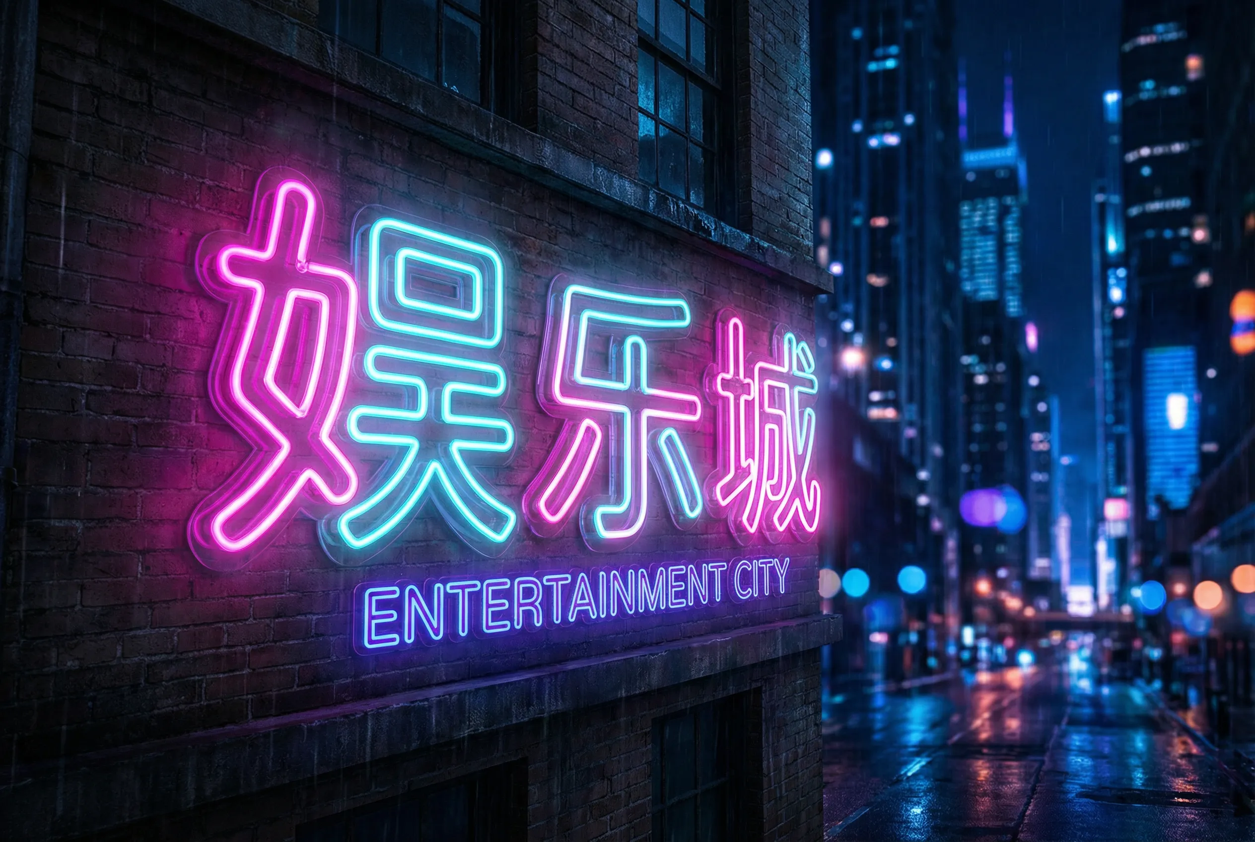 澳彩霓虹都市Logo